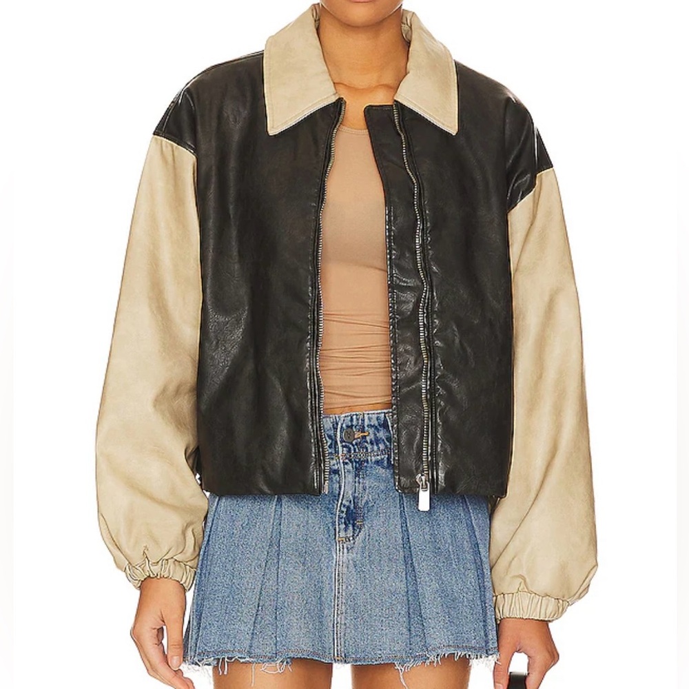 LIONESS Nirvana Bomber in Camel - Picture 2 of 5